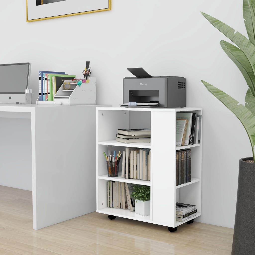 JUNG Vida Rollschrank Weiß 60x35x75 cm Holzwerkstoff