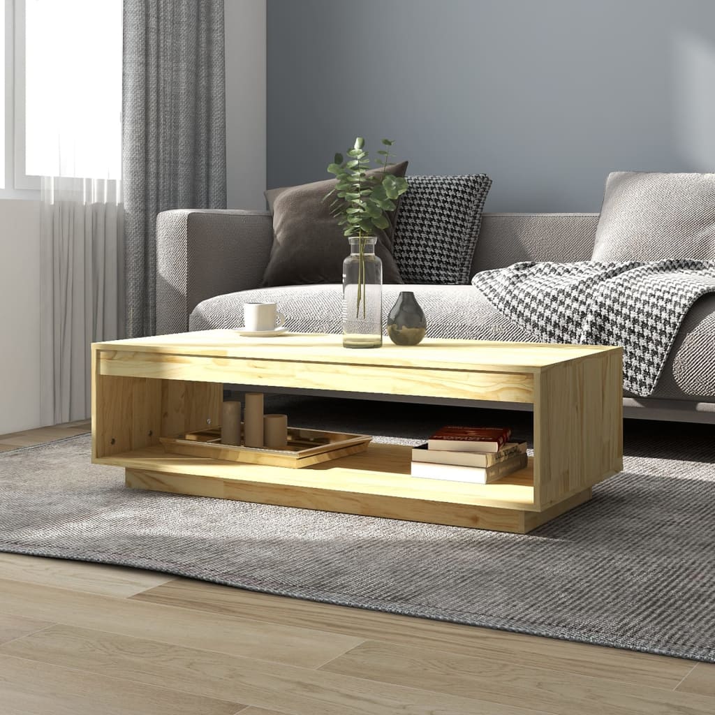 JUNG Vida Couchtisch 110x50x33,5 cm Massivholz Kiefer