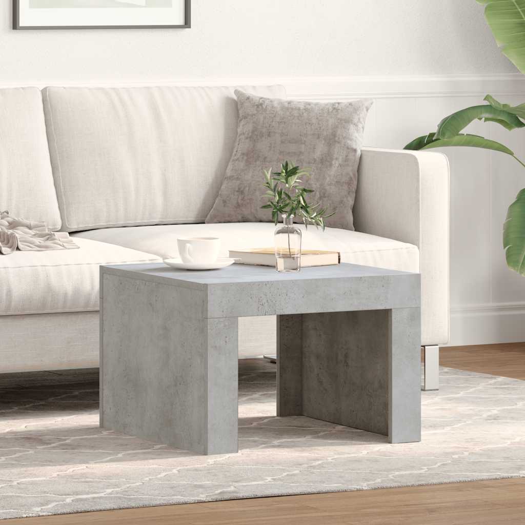 JUNG Vida Couchtisch Betongrau 50x50x35 cm Holzwerkstoff