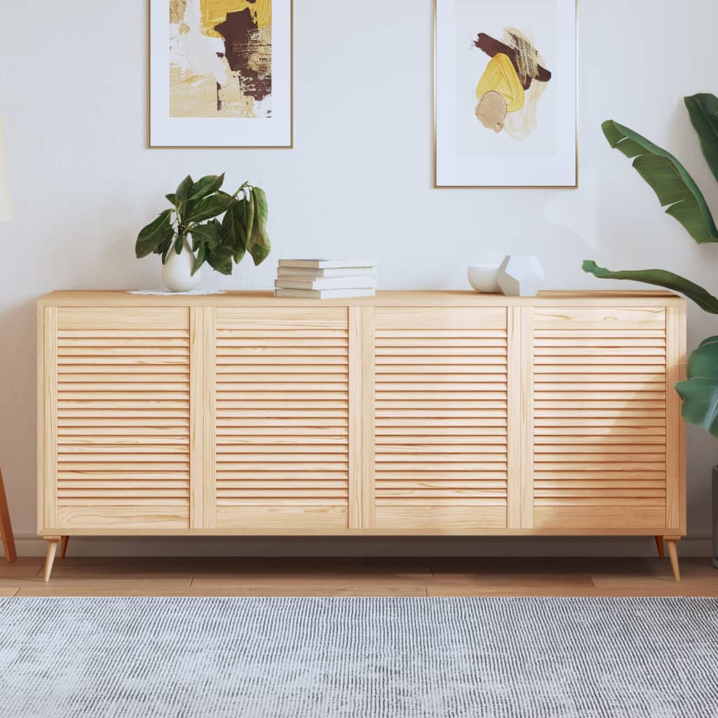 JUNG Vida Schranktüren Lamellen-Design 4 Stk. 69x49,4 cm Massivholz