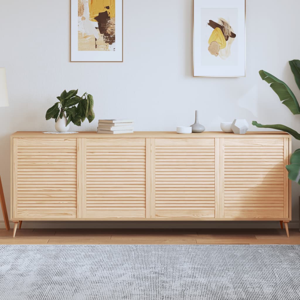 JUNG Vida Schranktüren Lamellen-Design 4 Stk. 69x59,4 cm Massivholz