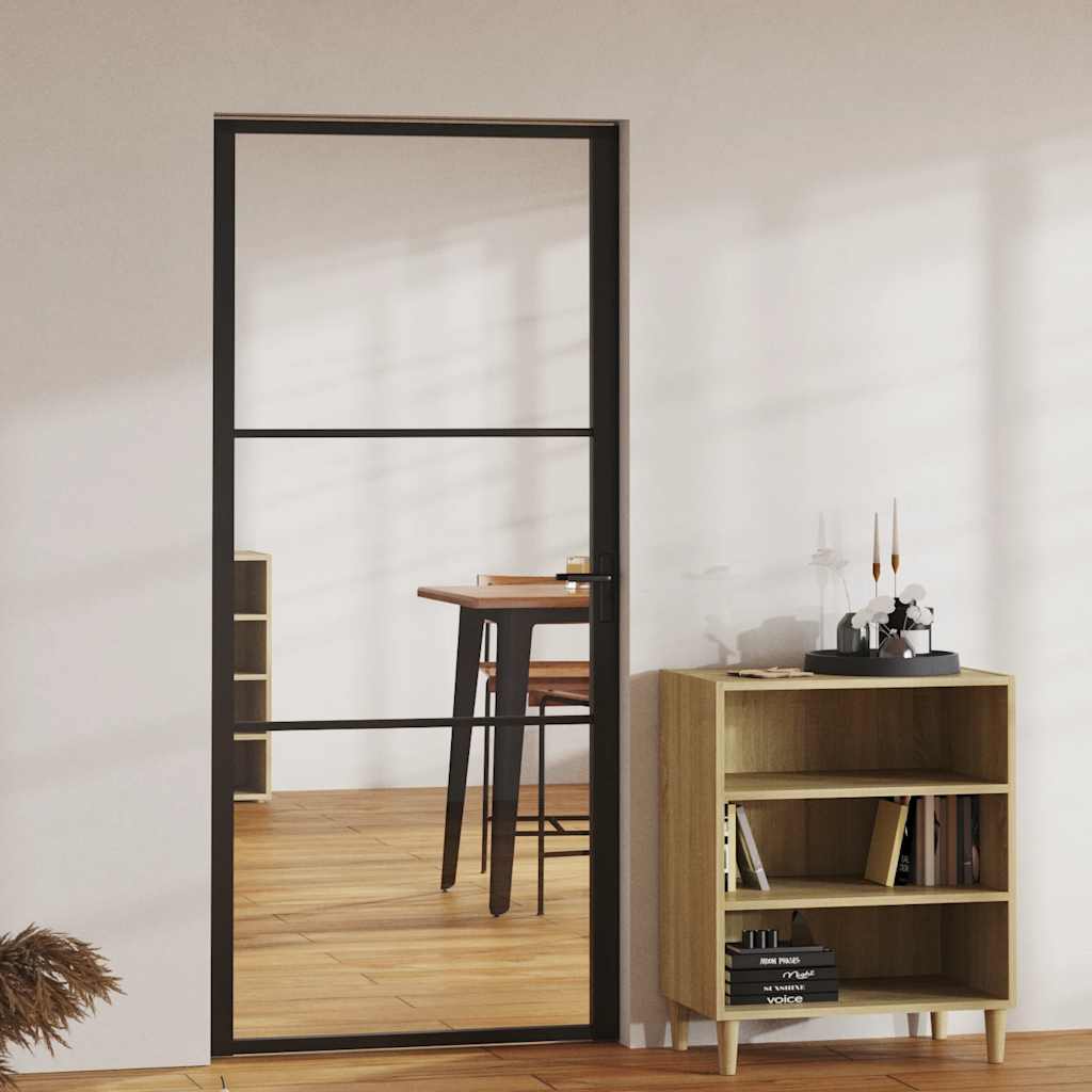 JUNG Vida Innentür ESG Glas und Aluminium 93x201,5 cm Schwarz