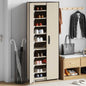 JUNG Vida Schuhschrank Creme 60x30x166 cm Stoff