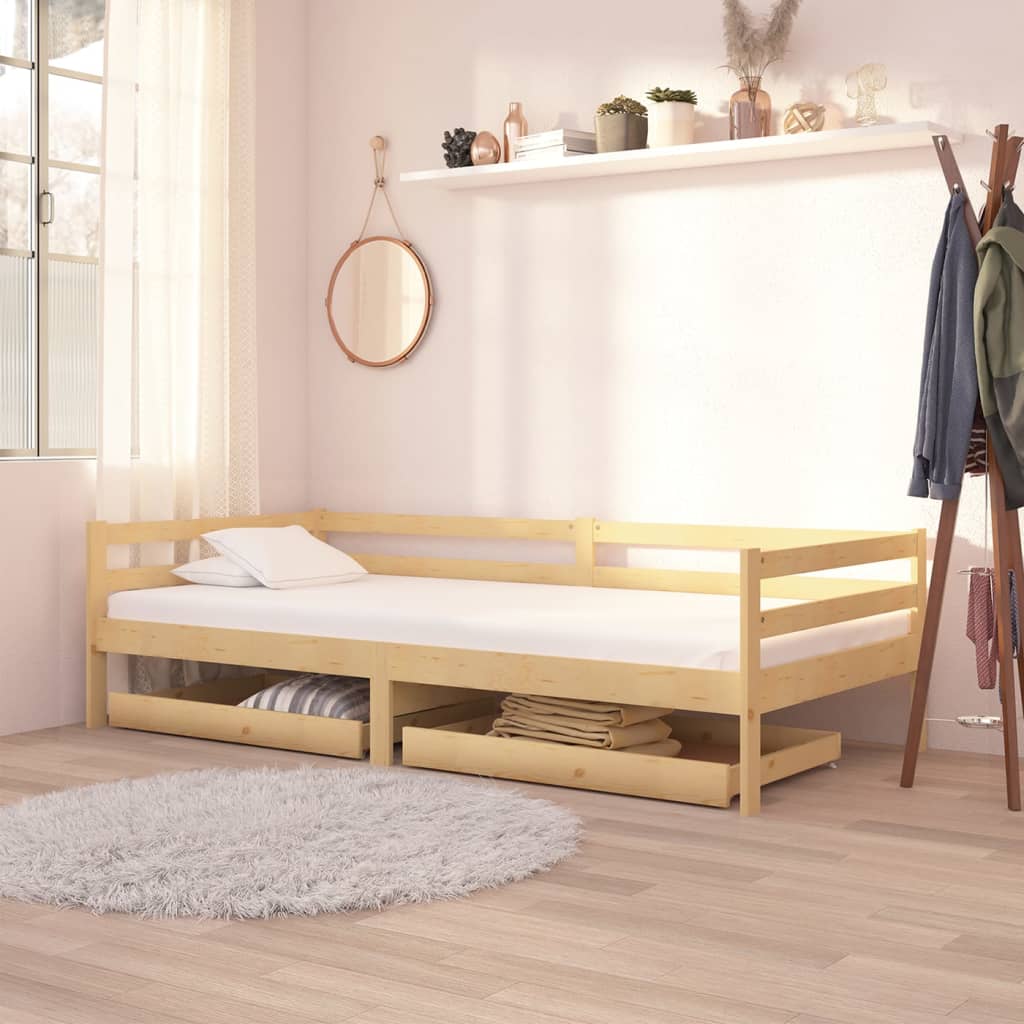 JUNG Vida Schubladen für Tagesbett 2 Stk. Massivholz Kiefer