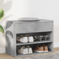 JUNG Vida Schuhbank Betongrau 60x30x45 cm Holzwerkstoff