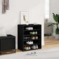 JUNG Vida Schuhschrank Schwarz 60x35x70 cm Holzwerkstoff