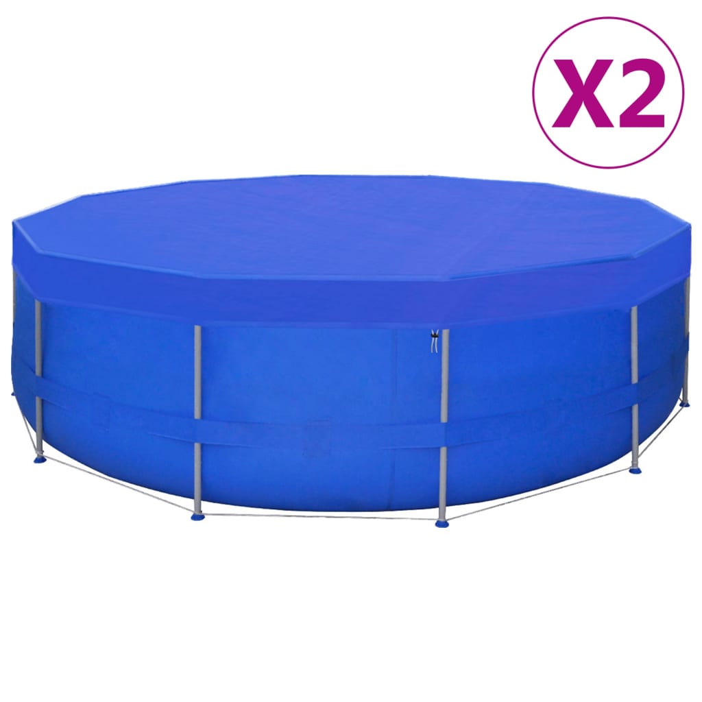 JUNG Vida Poolabdeckungen 2 Stk. PE Rund 540 cm 90 g/m²