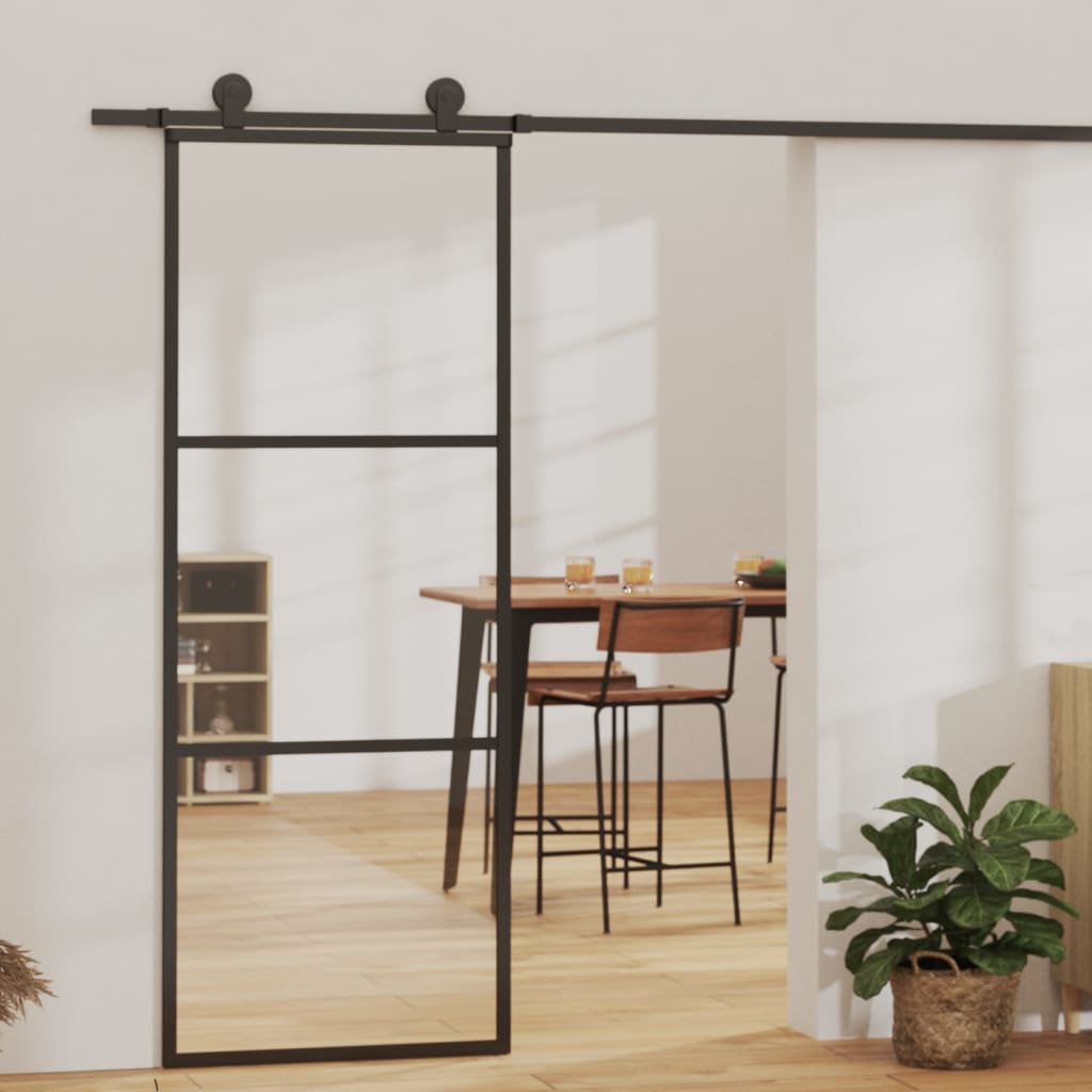 JUNG Vida Schiebetür mit Beschlag ESG-Glas & Aluminium 76x205 cm