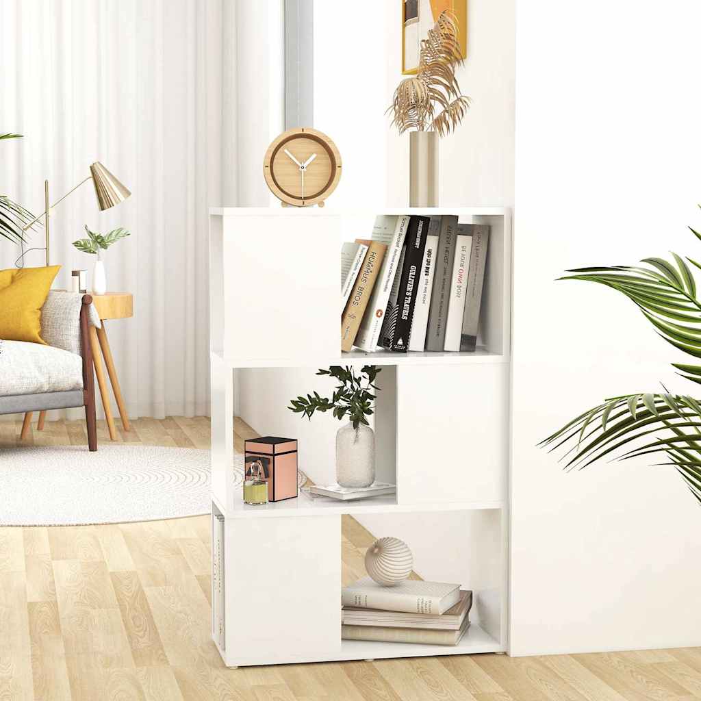 JUNG Vida Bücherregal Raumteiler Weiß 60x24x94 cm Holzwerkstoff