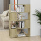 JUNG Vida Bücherregal Raumteiler Sonoma-Eiche 80x24x124,5cm Holzwerkstoff