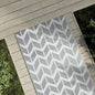 JUNG Vida Outdoor-Teppich ARAKIL Grau 80x250 cm PP