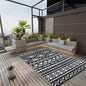 JUNG Vida Outdoor-Teppich ARAKIL Schwarz 190x290 cm PP