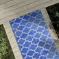 JUNG Vida Outdoor-Teppich ARAKIL Blau 80x150 cm PP