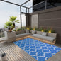 JUNG Vida Outdoor-Teppich ARAKIL Blau 120x180 cm PP