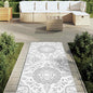 JUNG Vida Outdoor-Teppich ARAKIL Hellgrau 80x250 cm PP
