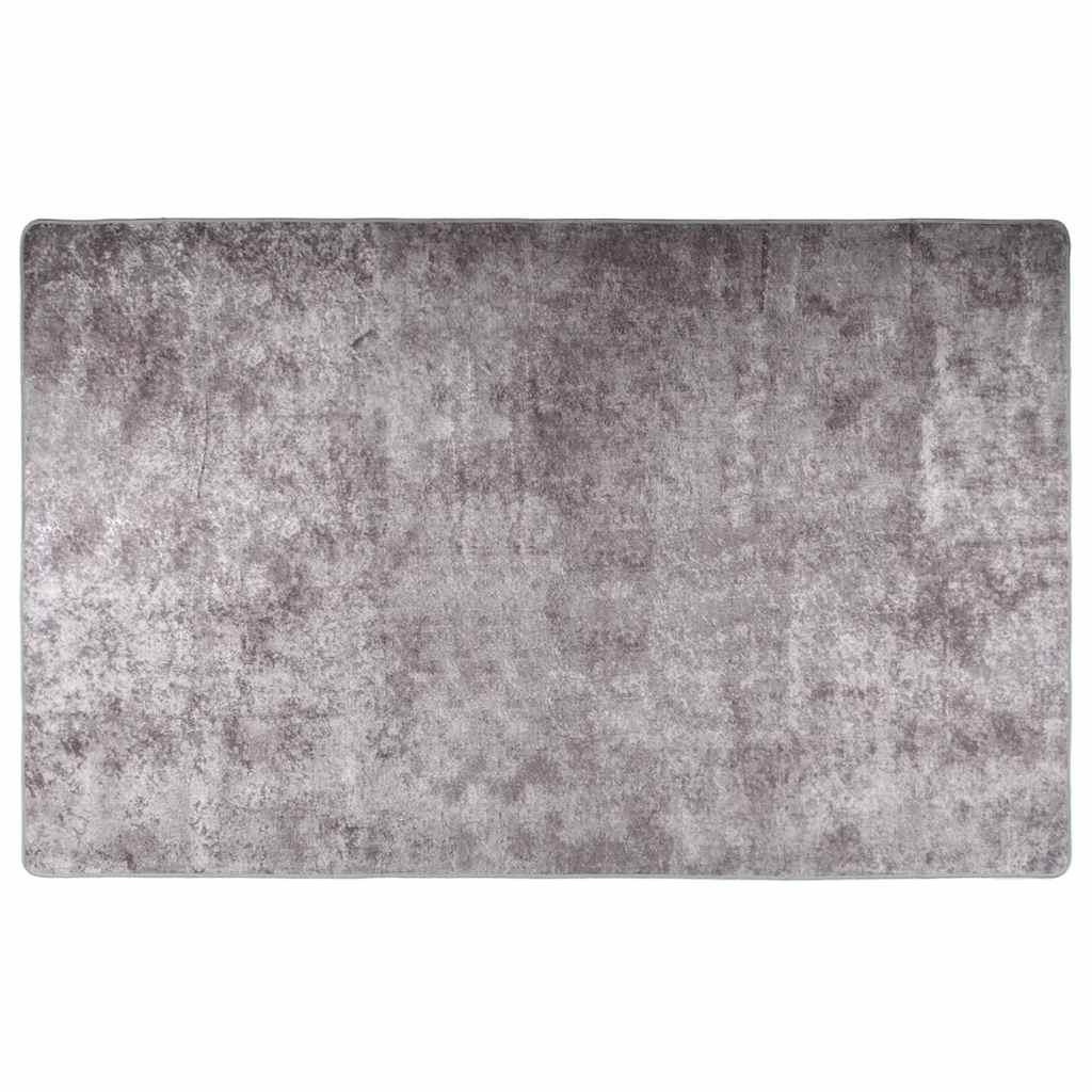 JUNG Vida Teppich Waschbar Grau 160x230 cm Rutschfest