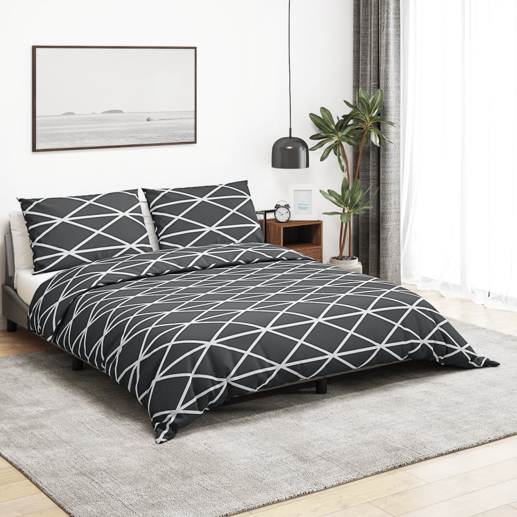 JUNG Vida Bettwäsche-Set Grau 260x240 cm Baumwolle