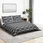 JUNG Vida Bettwäsche-Set Grau 200x220 cm Baumwolle