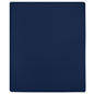 JUNG Vida Spannbettlaken 2 Stk. Jersey Marineblau 90x200 cm Baumwolle