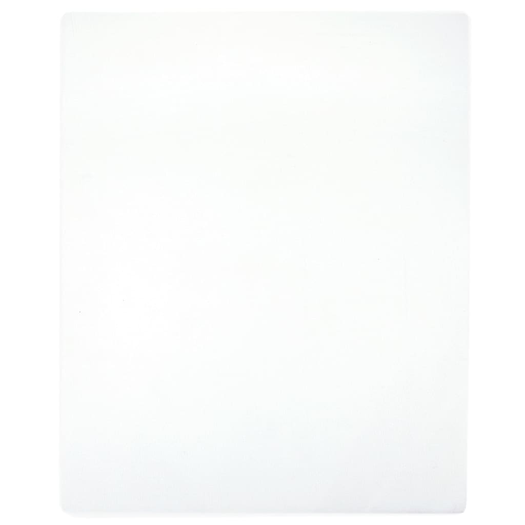JUNG Vida Spannbettlaken Jersey Weiß 100x200 cm Baumwolle