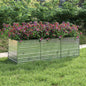 JUNG Vida Garten-Hochbeet 240x80x77 cm Verzinkter Stahl Silbern