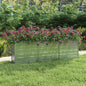 JUNG Vida Garten-Hochbeet 240x40x77 cm Verzinkter Stahl Silbern