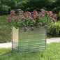 JUNG Vida Garten-Hochbeet 100x40x77 cm Verzinkter Stahl Silber