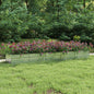 JUNG Vida Garten-Hochbeet 400x80x45 cm Verzinkter Stahl Silber