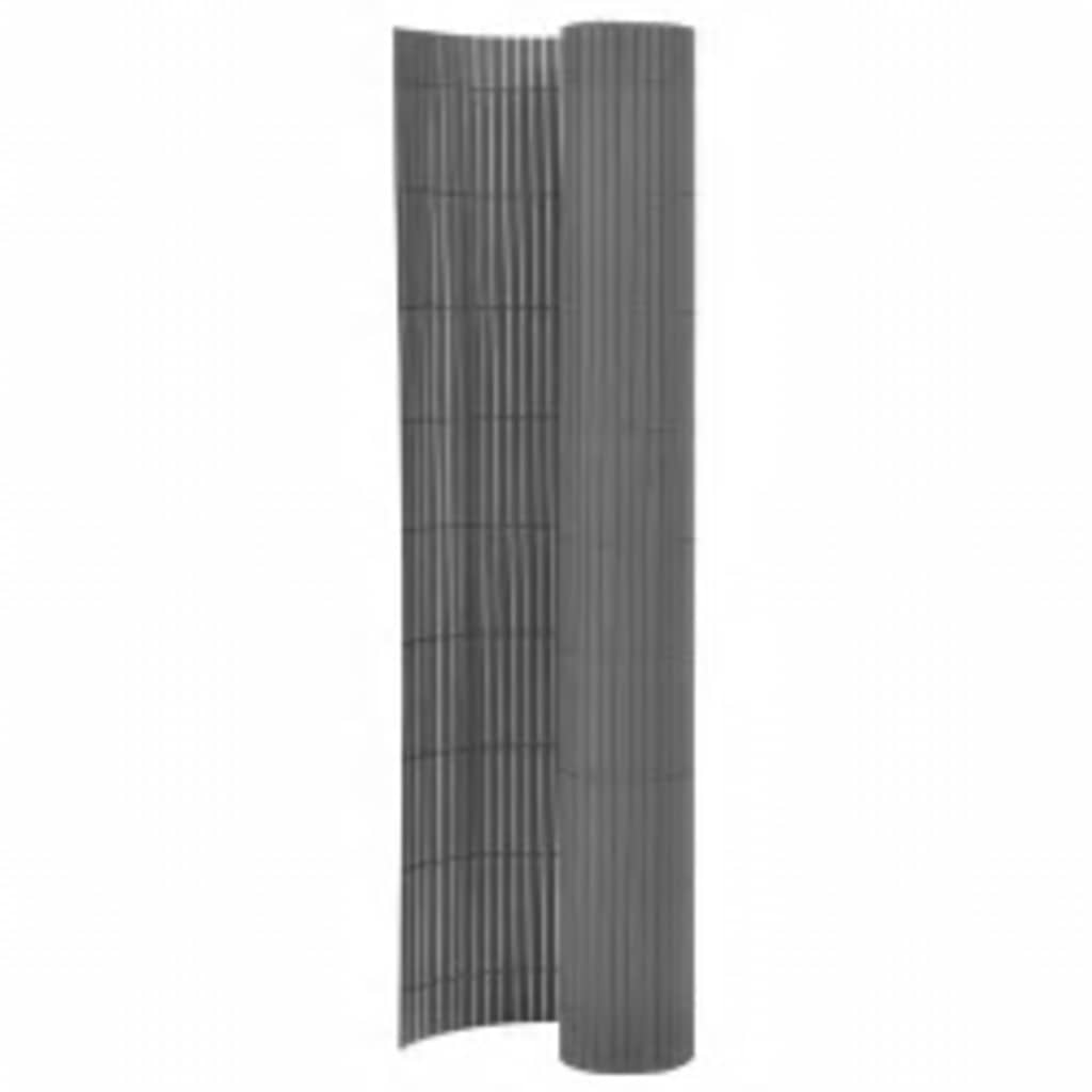 JUNG Vida Gartenzaun Doppelseitig 110x500 cm Grau