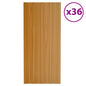 JUNG Vida Dachpaneele 36 Stk. Verzinkter Stahl Holzoptik Hell 100x45 cm