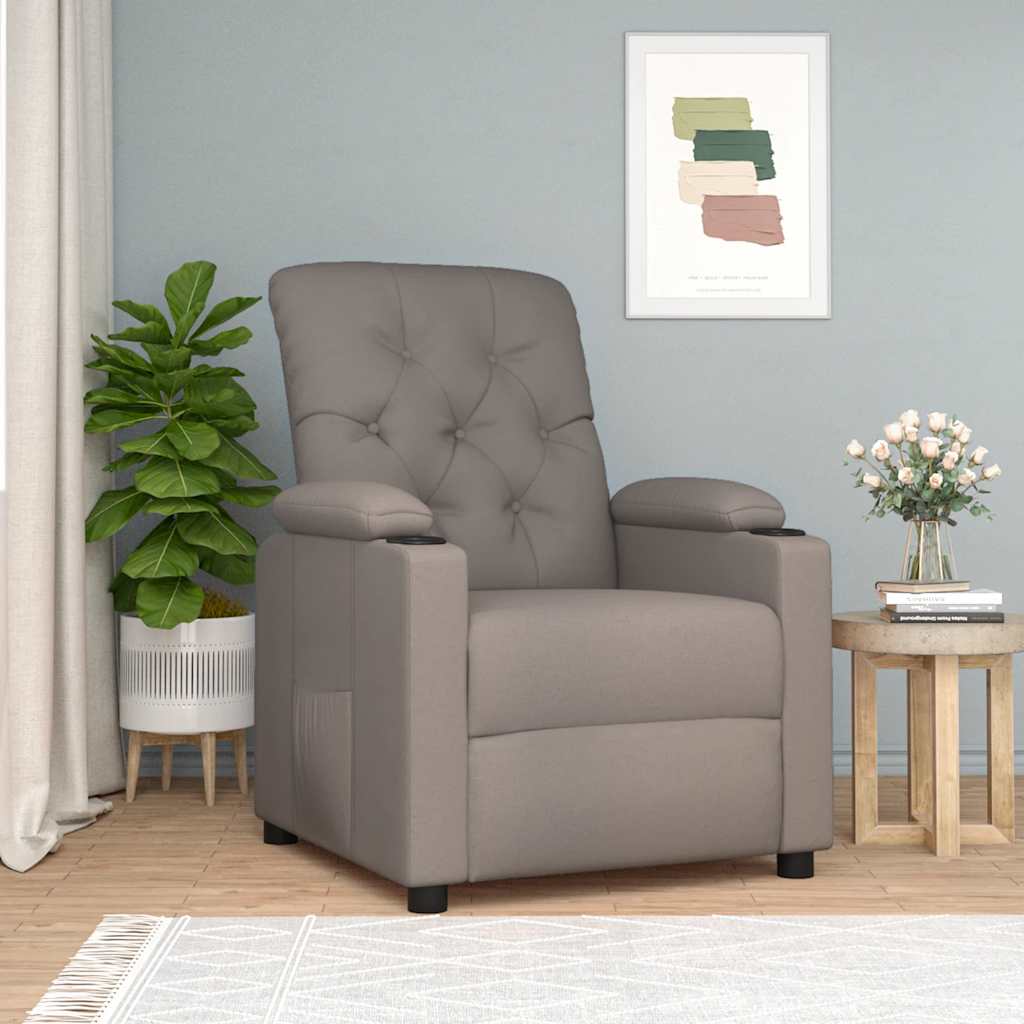 JUNG Vida Relaxsessel Taupe Stoff