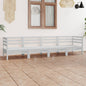 JUNG Vida 4-tlg. Garten-Lounge-Set Weiß Kiefer Massivholz
