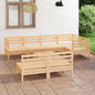JUNG Vida 8-tlg. Garten-Lounge-Set Massivholz Kiefer