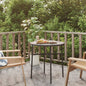 JUNG Vida Beistelltisch Schwarz 45 cm Poly Rattan