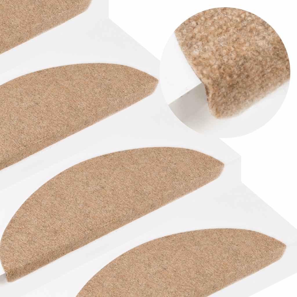 JUNG Vida Stufenmatten Selbstklebend 15 Stk. 56x17x3 cm Beige