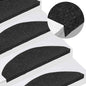JUNG Vida Stufenmatten Selbstklebend 15 Stk. 65x22,5x3,5 cm Schwarz