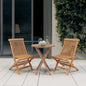 JUNG Vida 3-tlg. Garten-Essgruppe Massivholz Teak