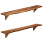 JUNG Vida Wandregale 2 Stk. 110x20x18 cm Massivholz Akazie