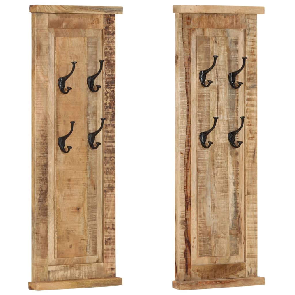 JUNG Vida Garderoben 2 Stk. Massivholz Mango 38x100 cm