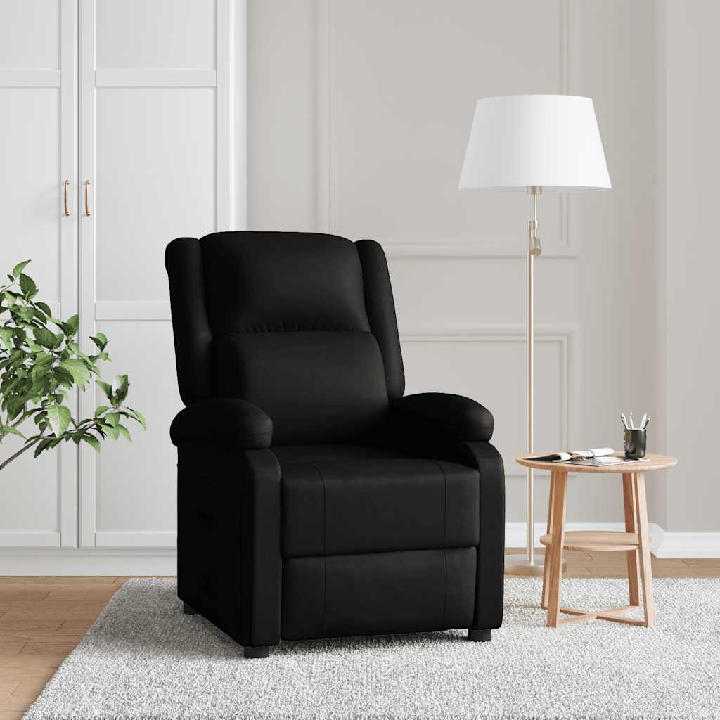 JUNG Vida Relaxsessel Schwarz Kunstleder