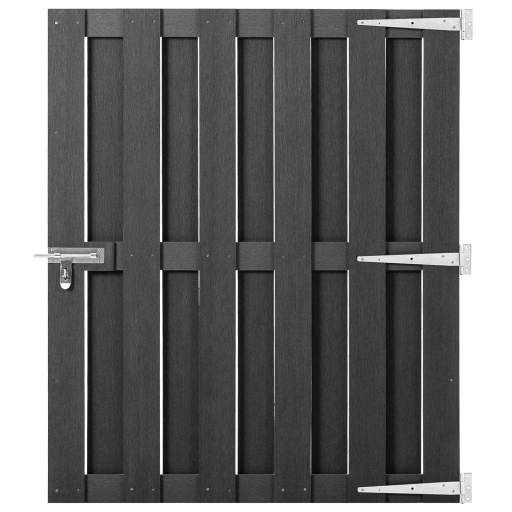 JUNG Vida Gartentor WPC 100x112 cm Grau
