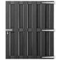 JUNG Vida Gartentor WPC 100x112 cm Grau