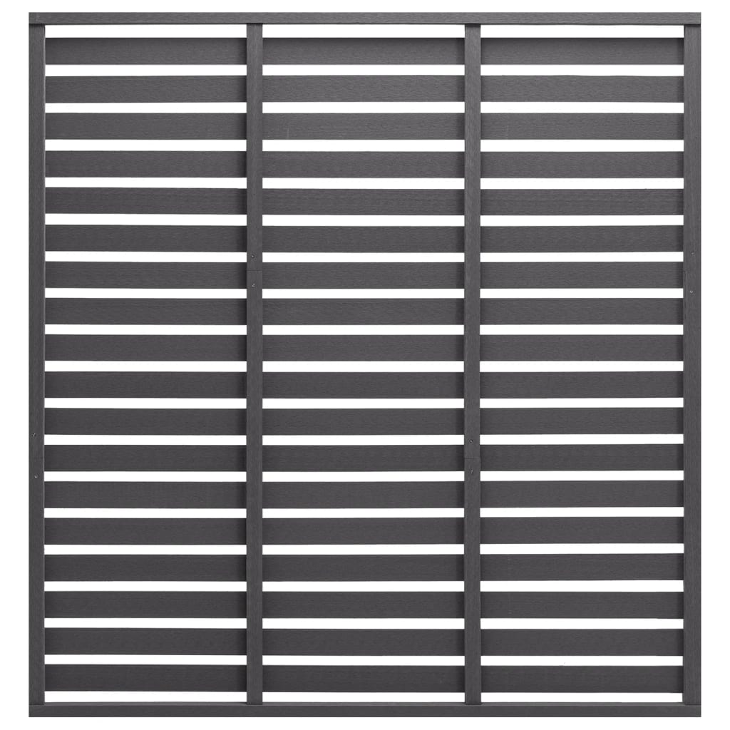 JUNG Vida Zaunelement WPC 180x180 cm Grau