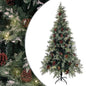 JUNG Vida Weihnachtsbaum mit Beleuchtung und Kiefernzapfen 225 cm PVC&PE