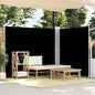 JUNG Vida Seitenmarkise Ausziehbar Schwarz 180x600 cm