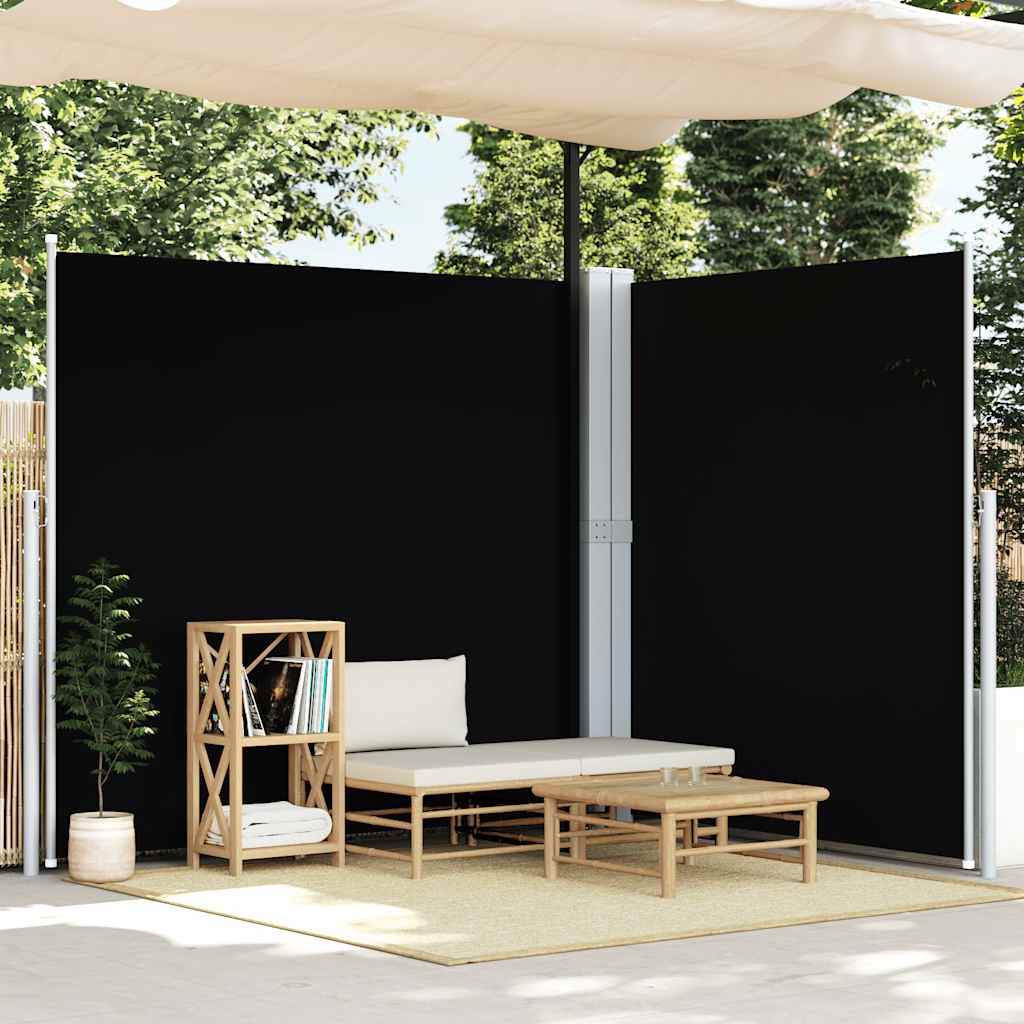JUNG Vida Seitenmarkise Ausziehbar Schwarz 200x600 cm