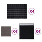 JUNG Vida 12-tlg. Handtuch-Set Schwarz Baumwolle