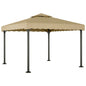 JUNG Vida Pavillon Taupe 3x3 m Aluminium und Stahl