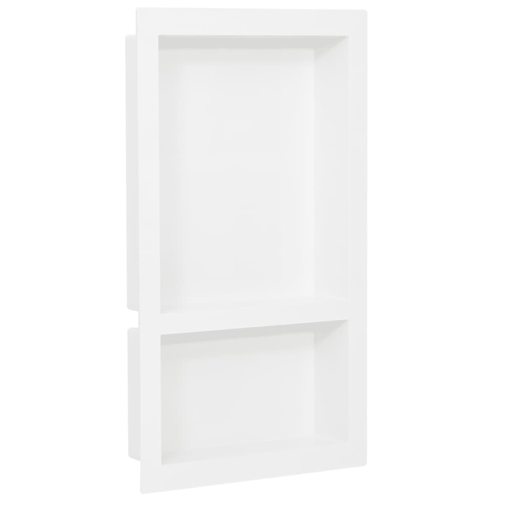 JUNG Vida Duschnische mit 2 Fächern Hochglanz-Weiß 41x69x9 cm