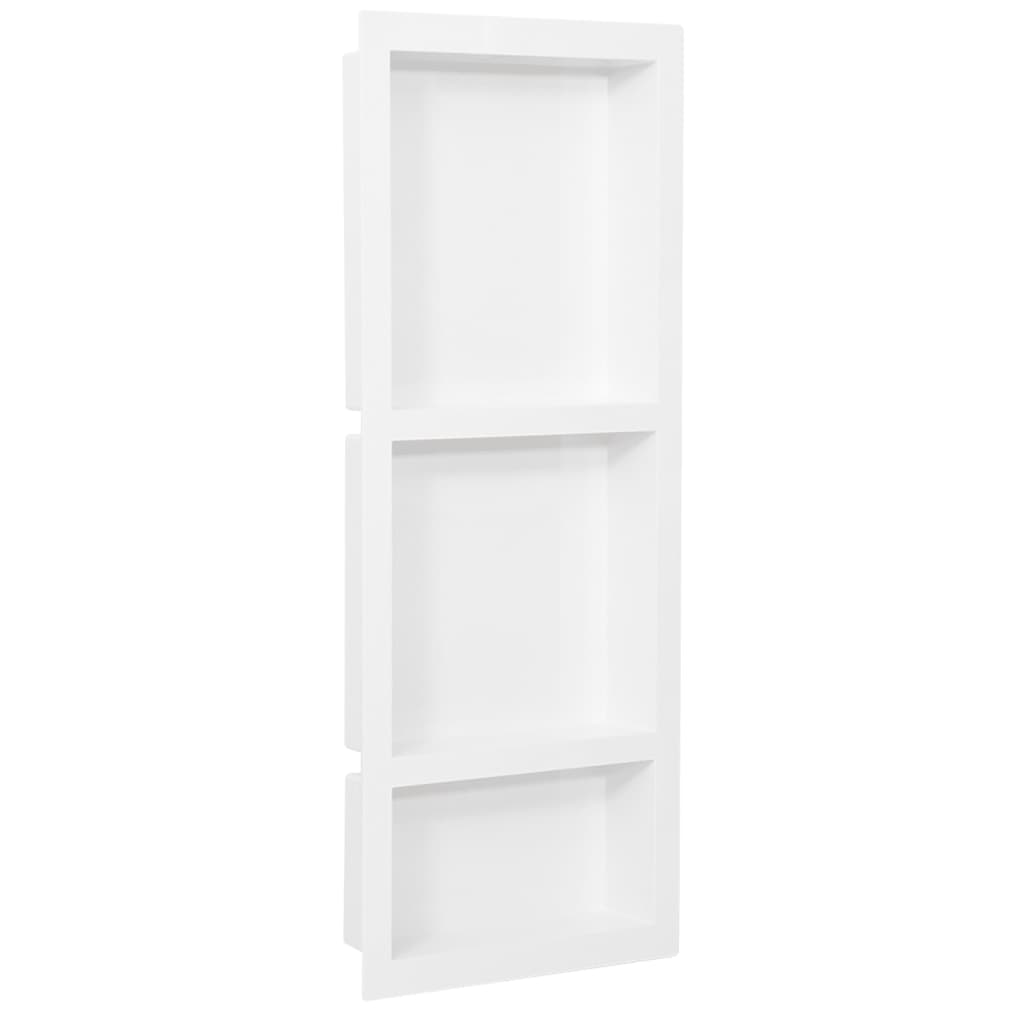JUNG Vida Duschnische mit 3 Fächern Hochglanz-Weiß 41x99x9 cm
